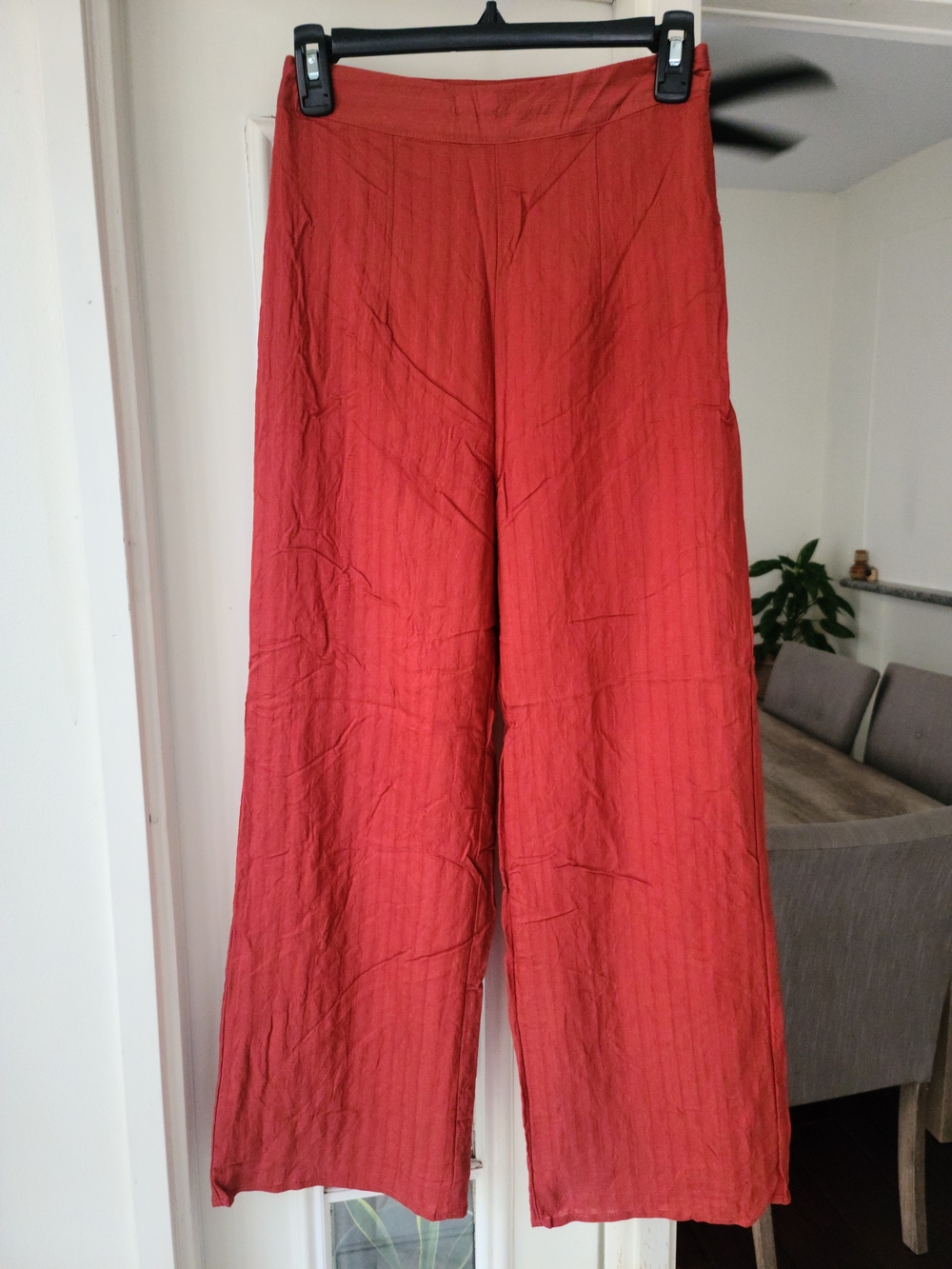 Sage Wide-Leg Pants in Rust